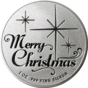 1 oz Silver Round Nativity Scene Merry Christmas (.999 Fine) (2)