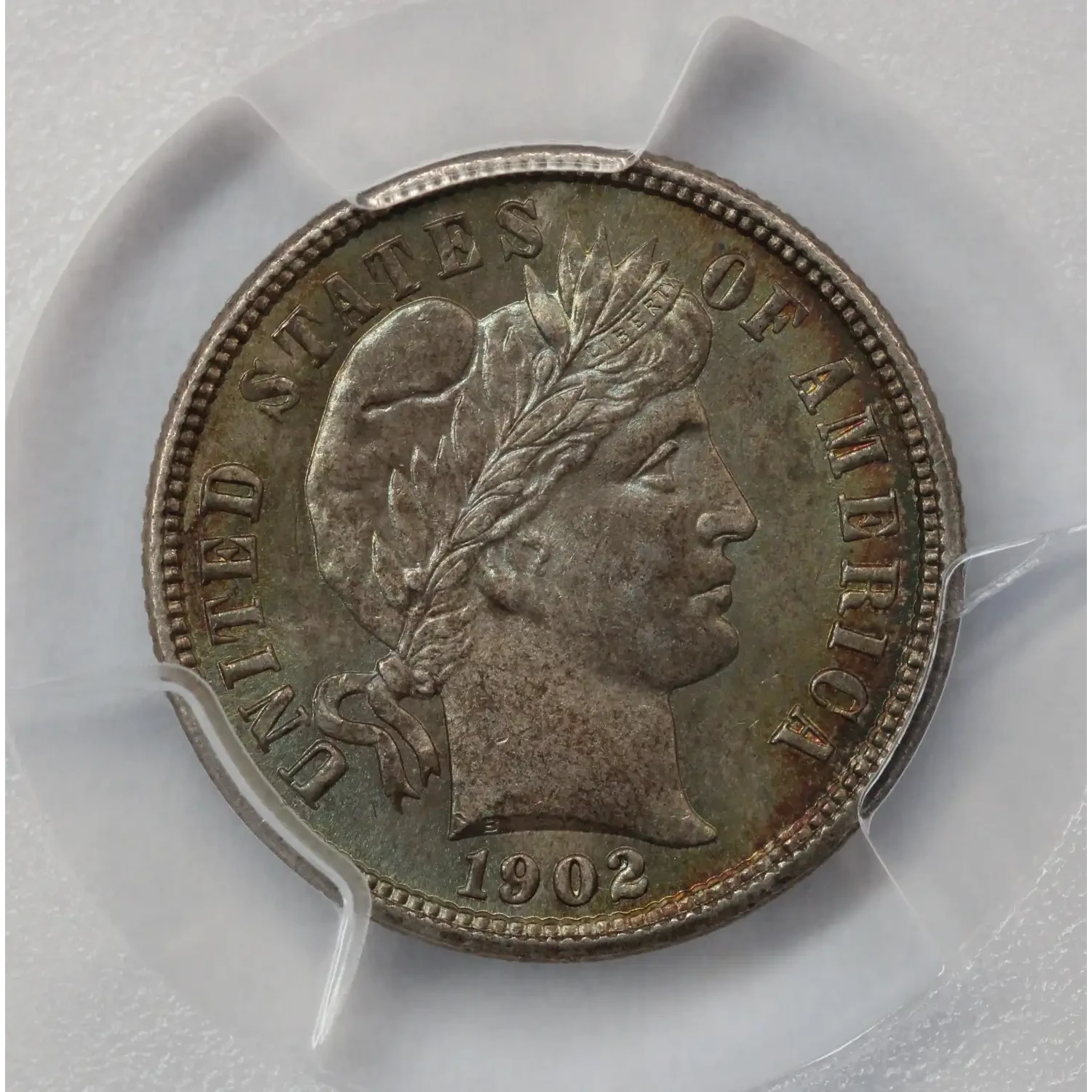 1902 Barber Dime PCGS MS-66
