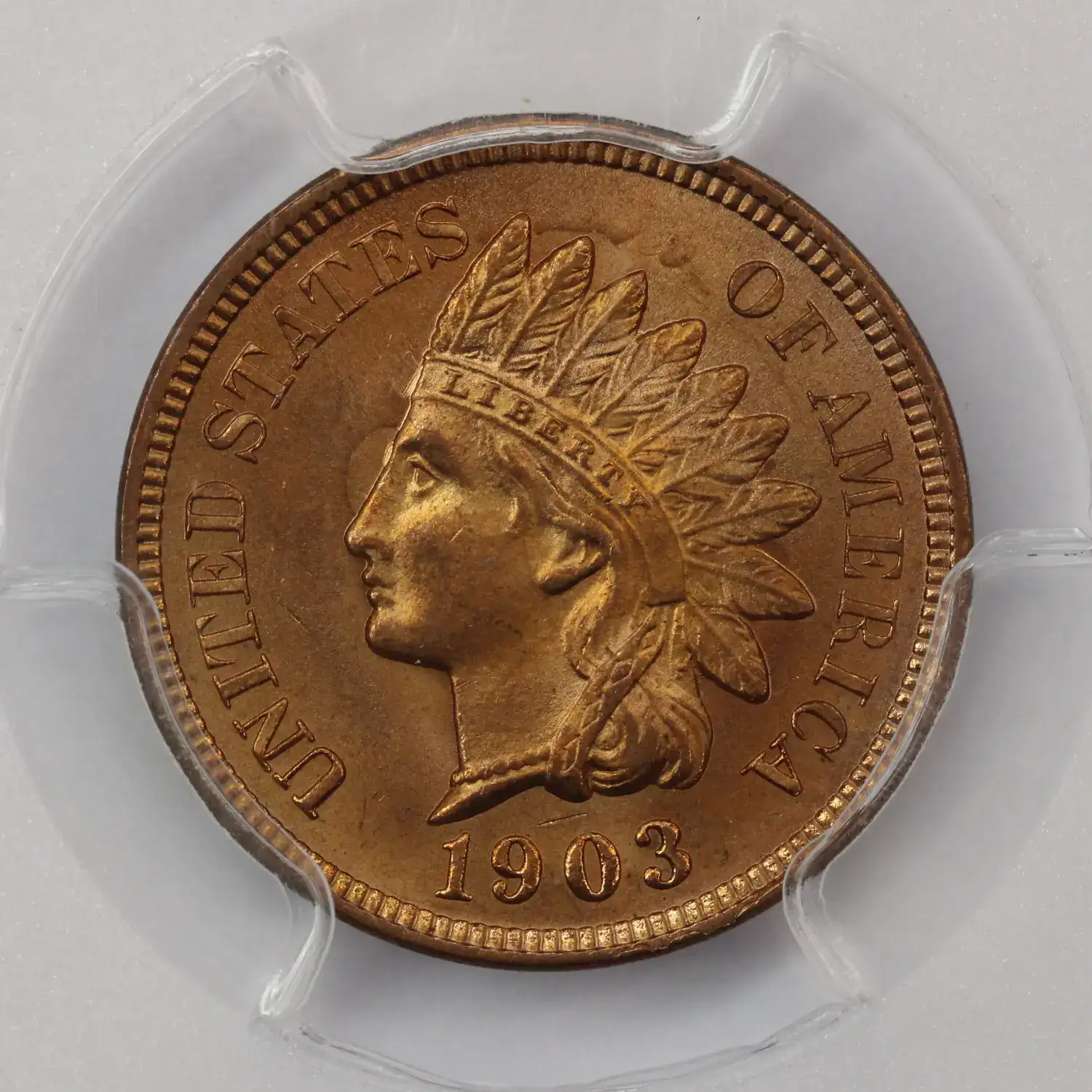 1903 Indian Cent PCGS MS-66 RD