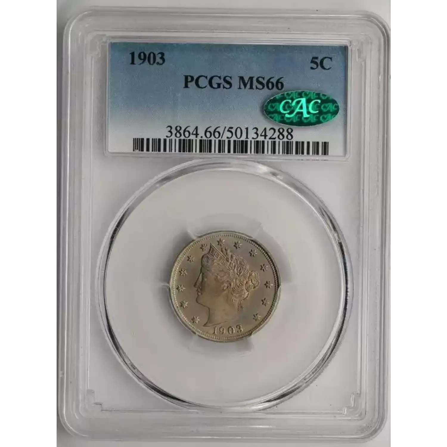 1903 Liberty Nickel PCGS MS-66 CAC