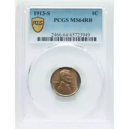 1913-S 1C, RB (4)