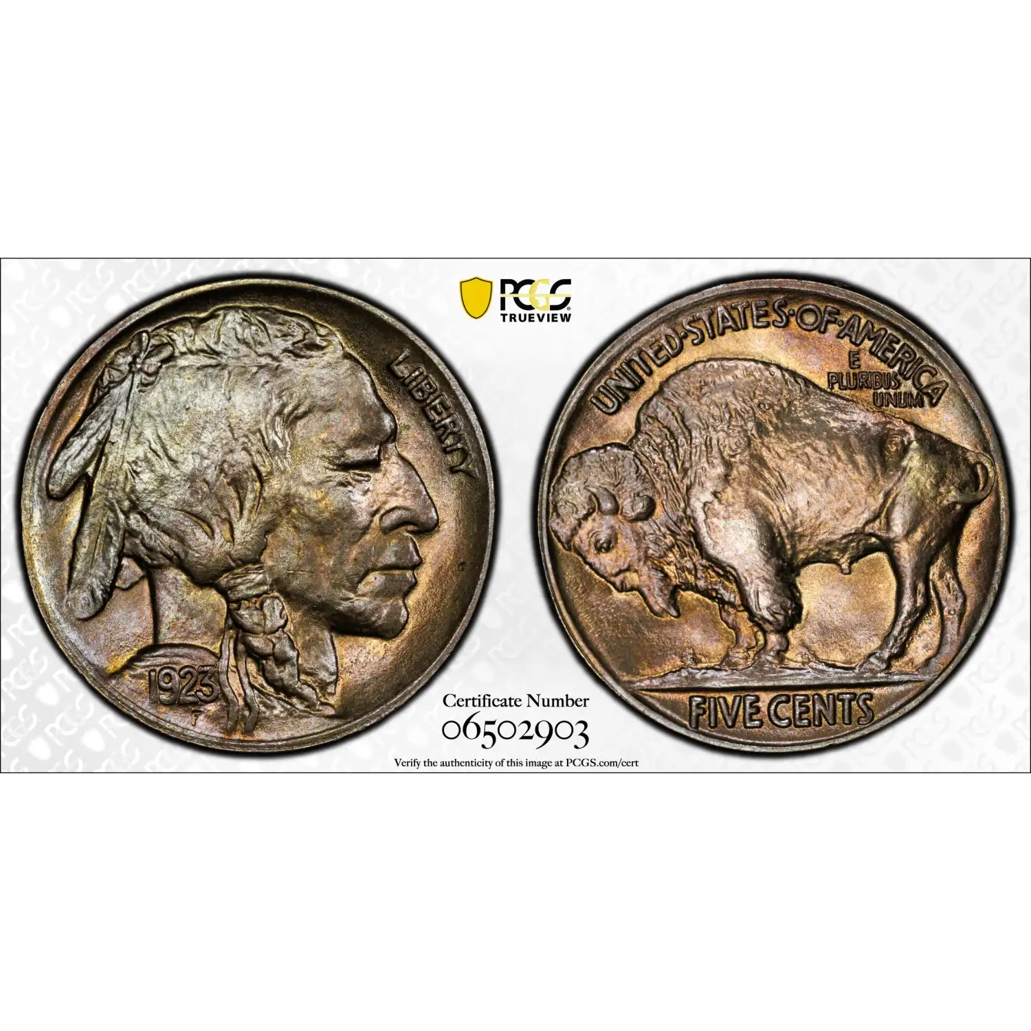 1923 Buffalo Nickel PCGS MS-66