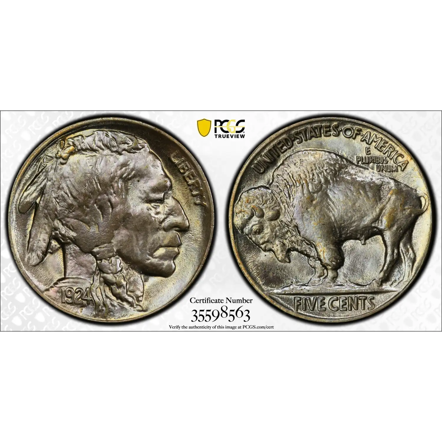 1924 Buffalo Nickel PCGS MS-66