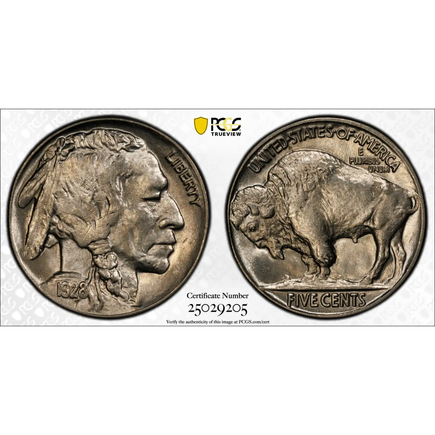 1928 Buffalo Nickel PCGS MS-66