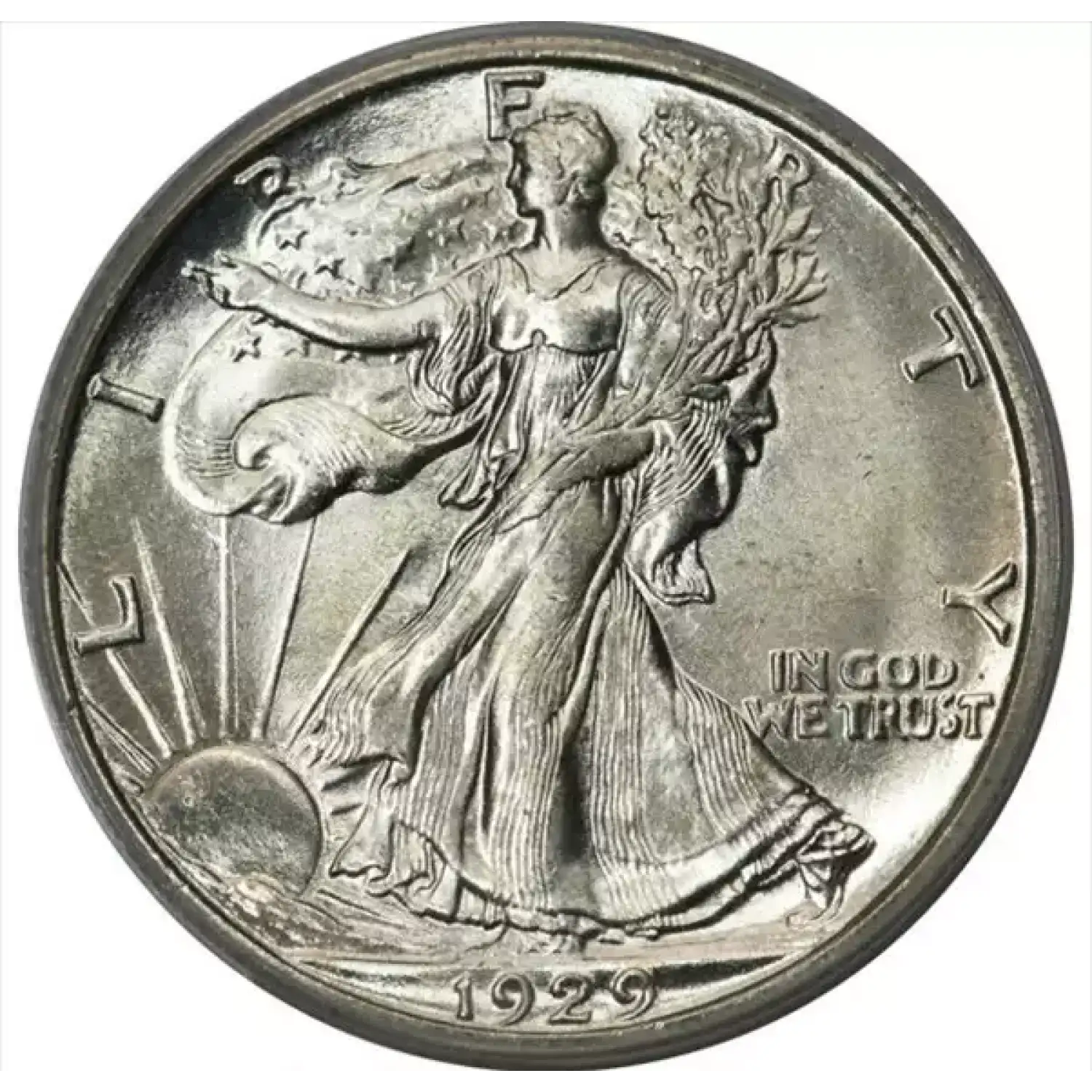 1929-S Walking Liberty Half Dollar PCGS MS-66