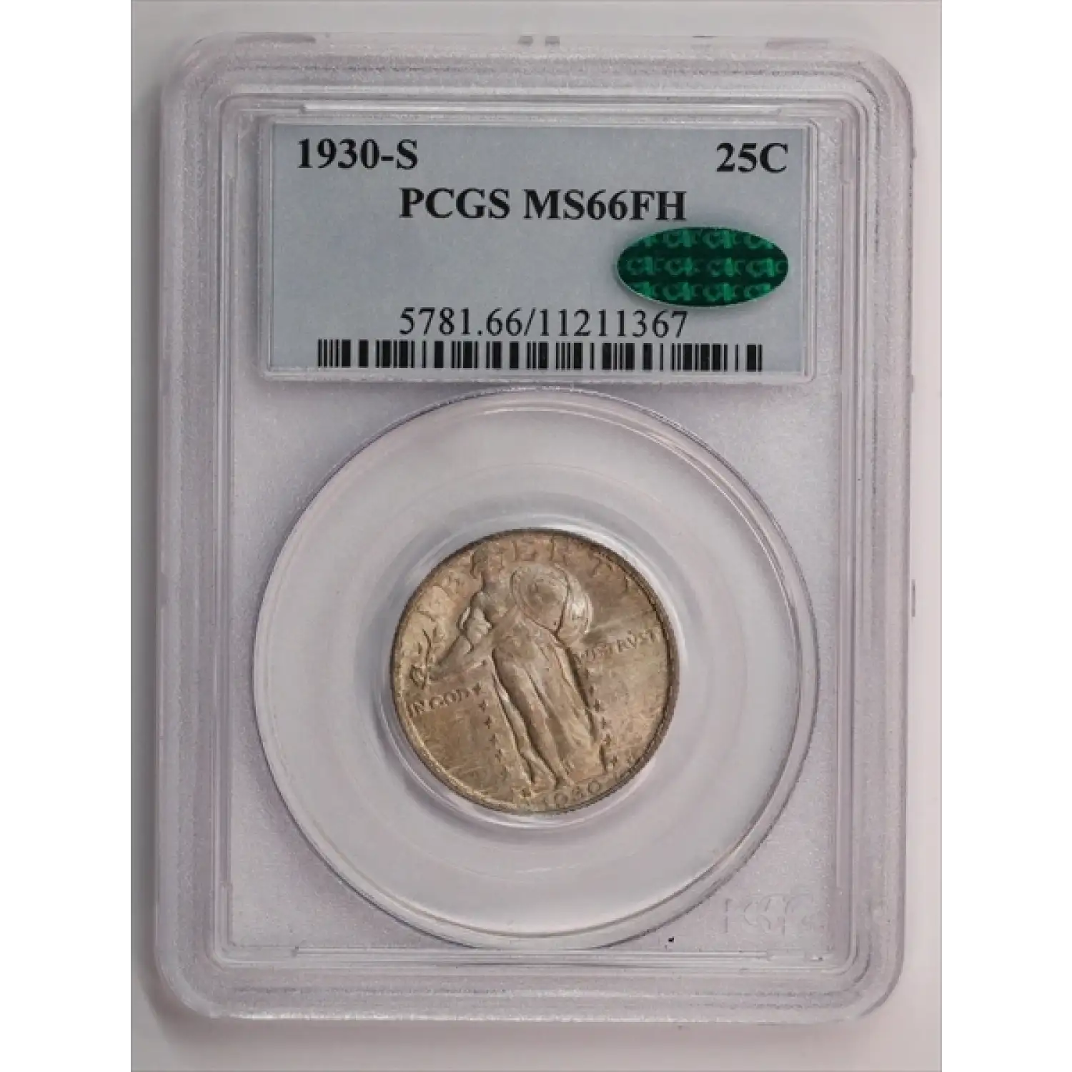 1930-S Standing Liberty Quarter PCGS MS-66 FH CAC