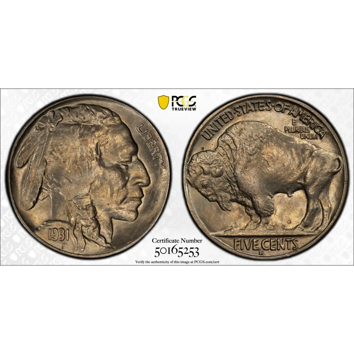 1931-S Buffalo Nickel PCGS MS-66