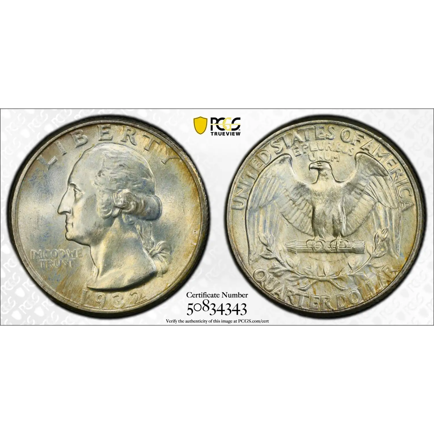 1932 Washington Quarter PCGS MS-66+