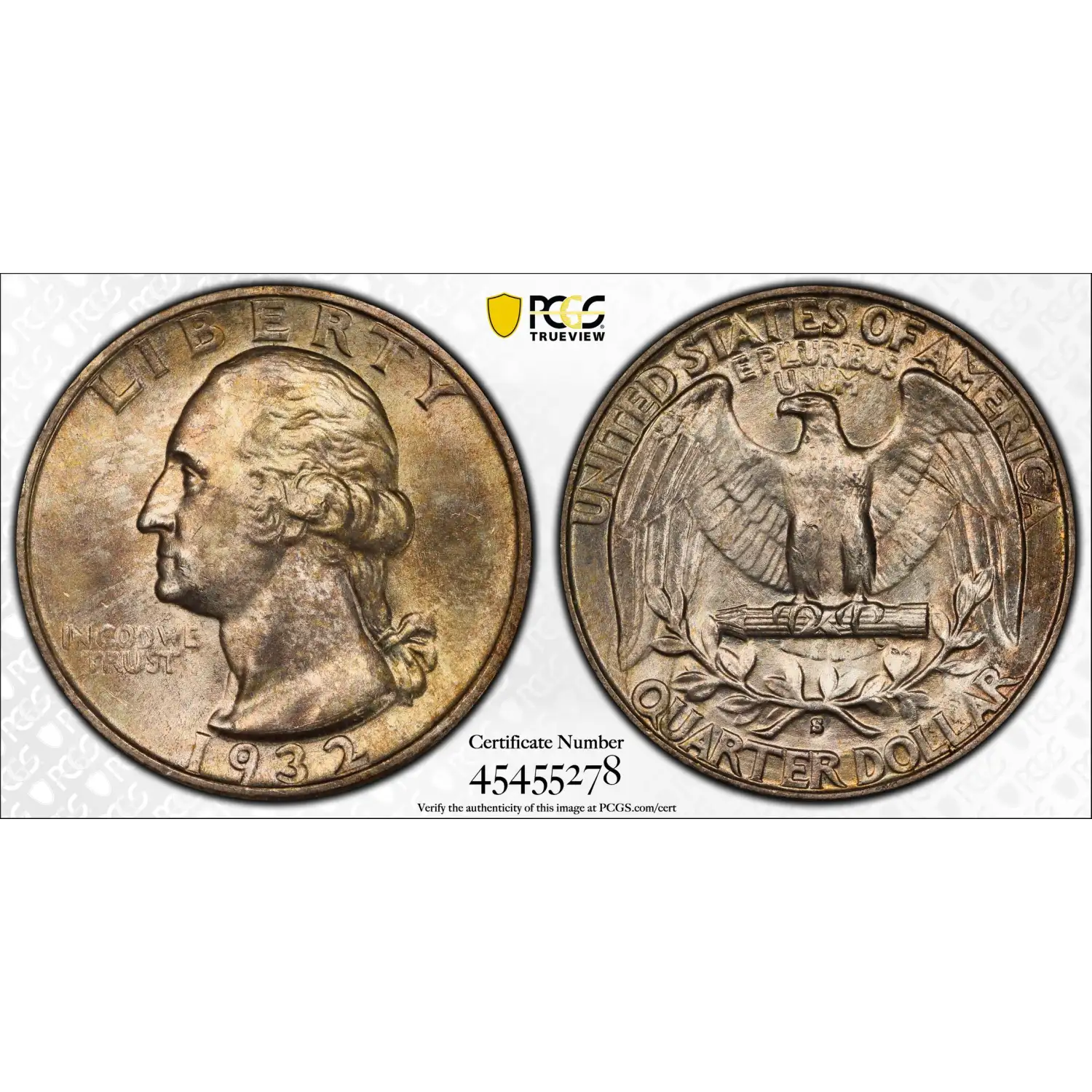 1932-S Washington Quarter PCGS MS-65