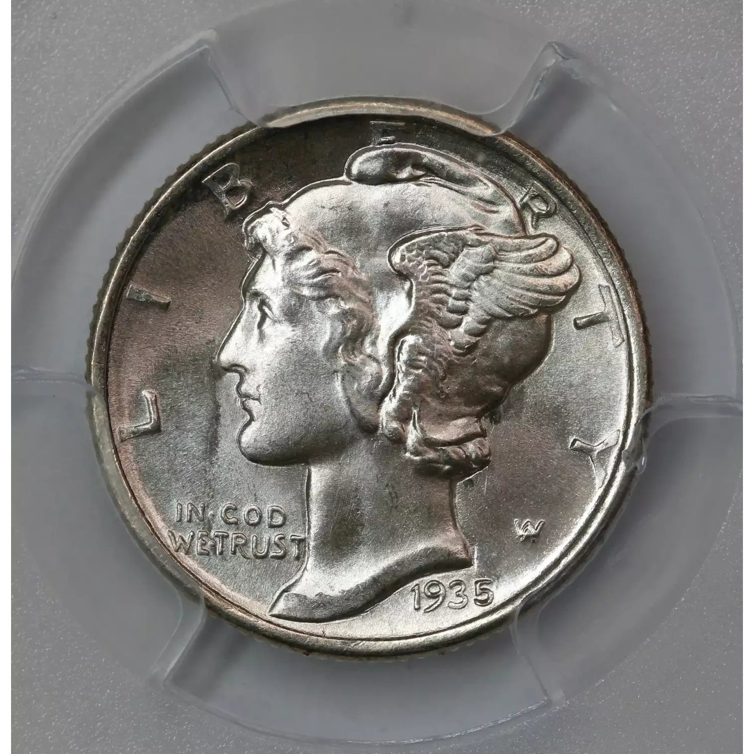 1935 Mercury Dime PCGS MS-66 FB