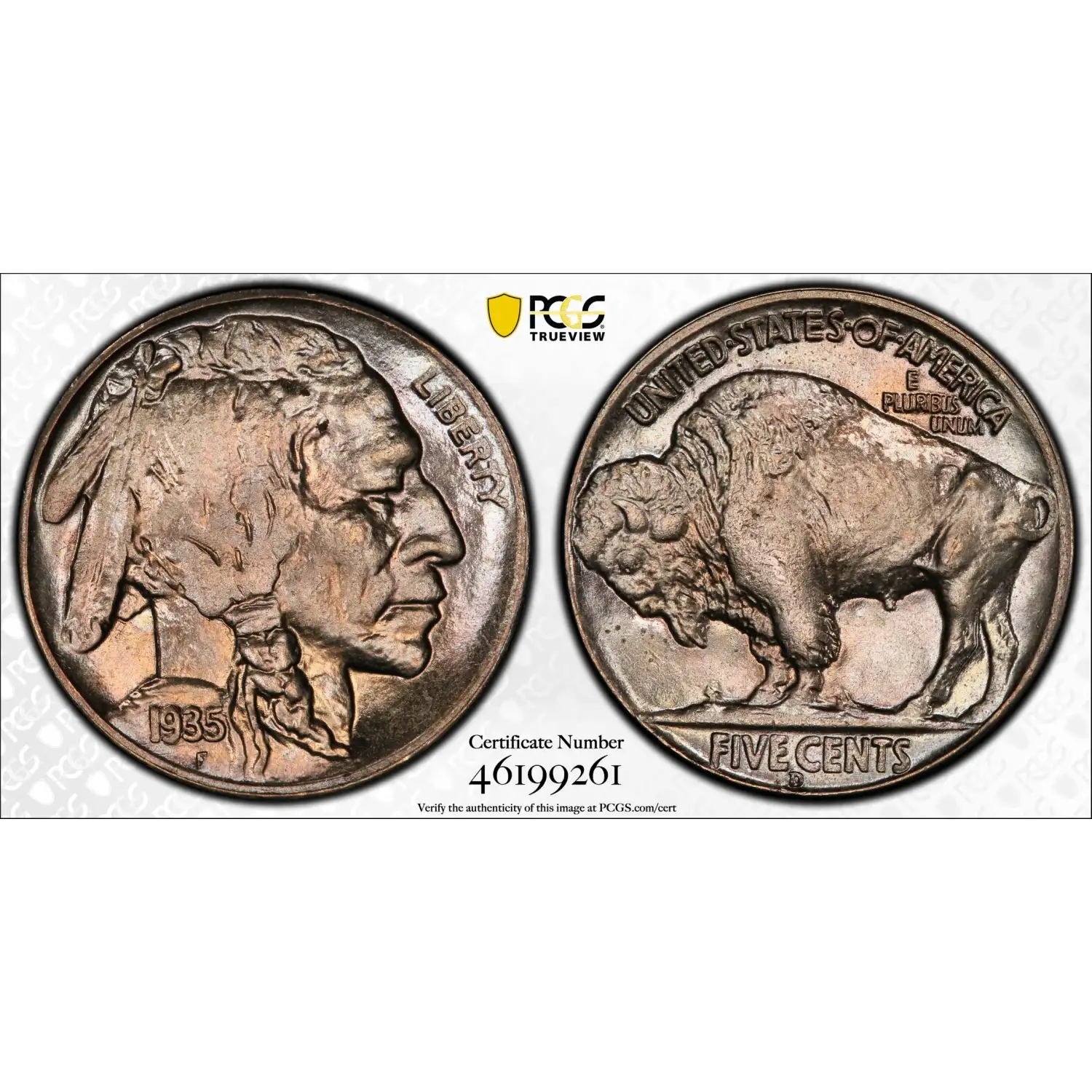 1935-D Buffalo Nickel PCGS MS-66