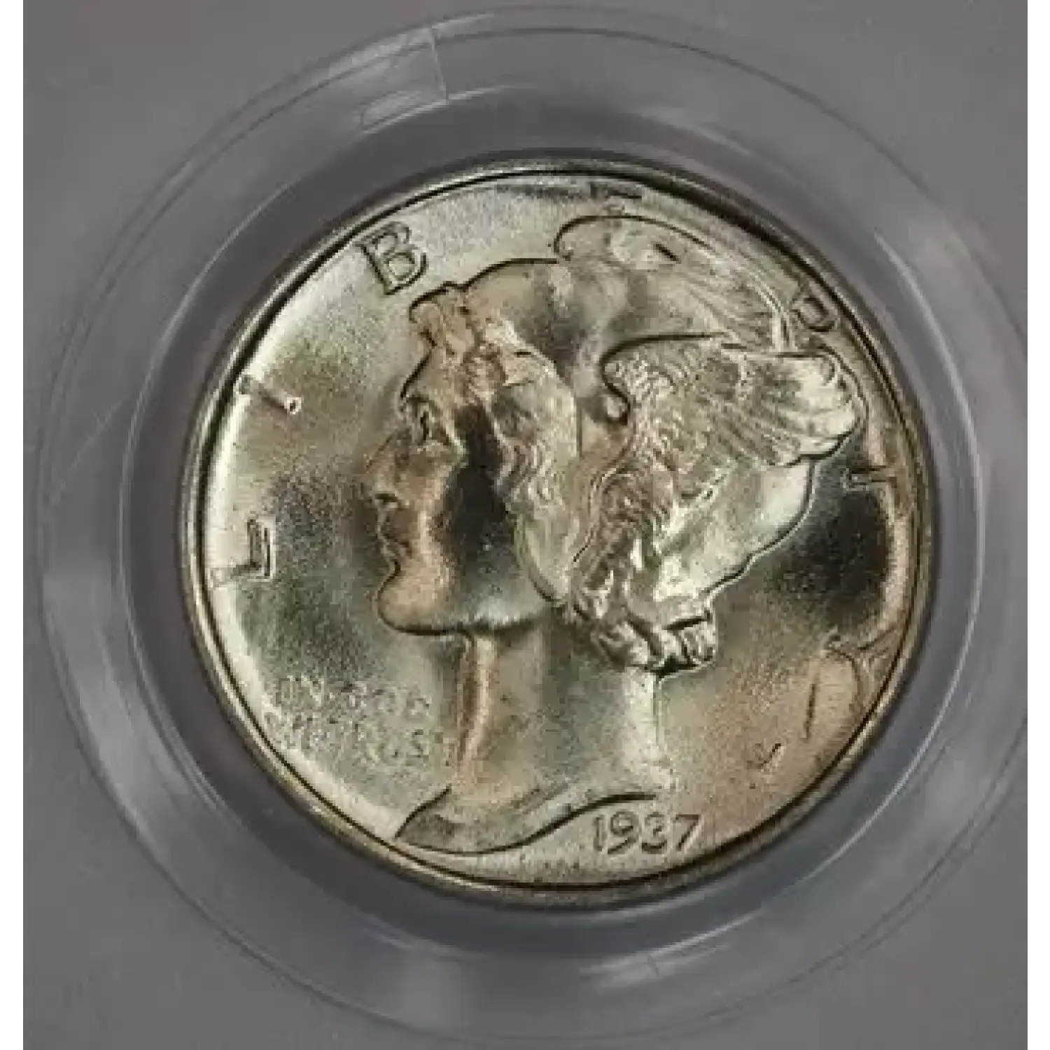1937 Mercury Dime PCGS MS-66 FB