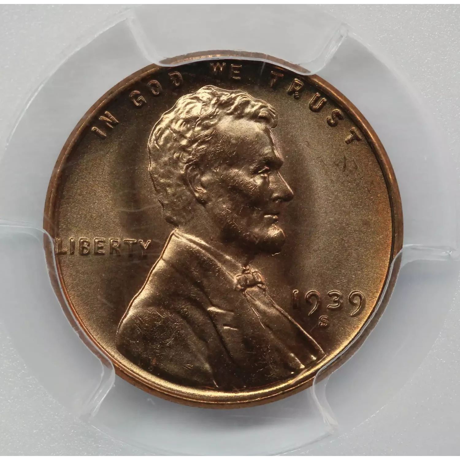 1939-S Lincoln Cent PCGS MS-66 RD