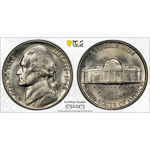1942 5C Nickel, FS (2)