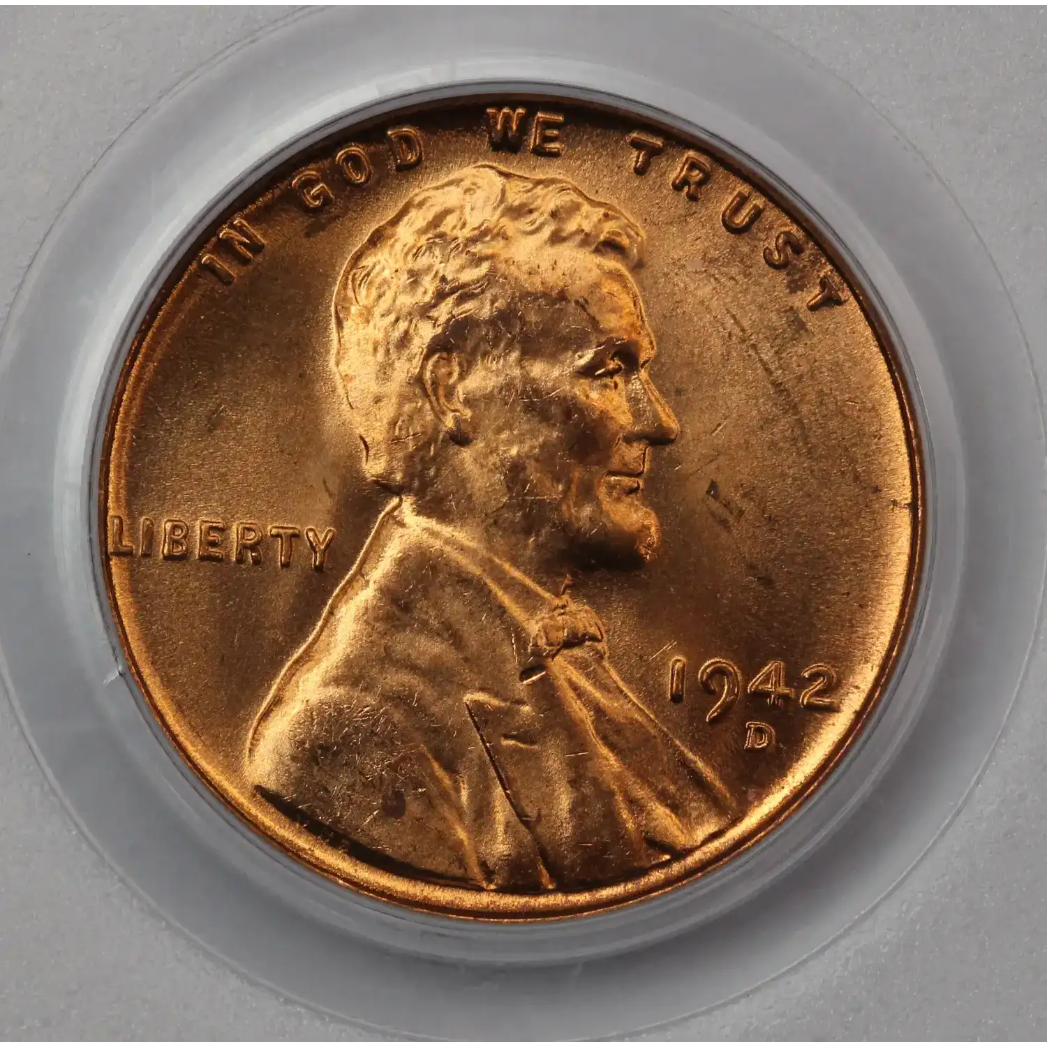 1942-D Lincoln Cent PCGS MS-64 RD