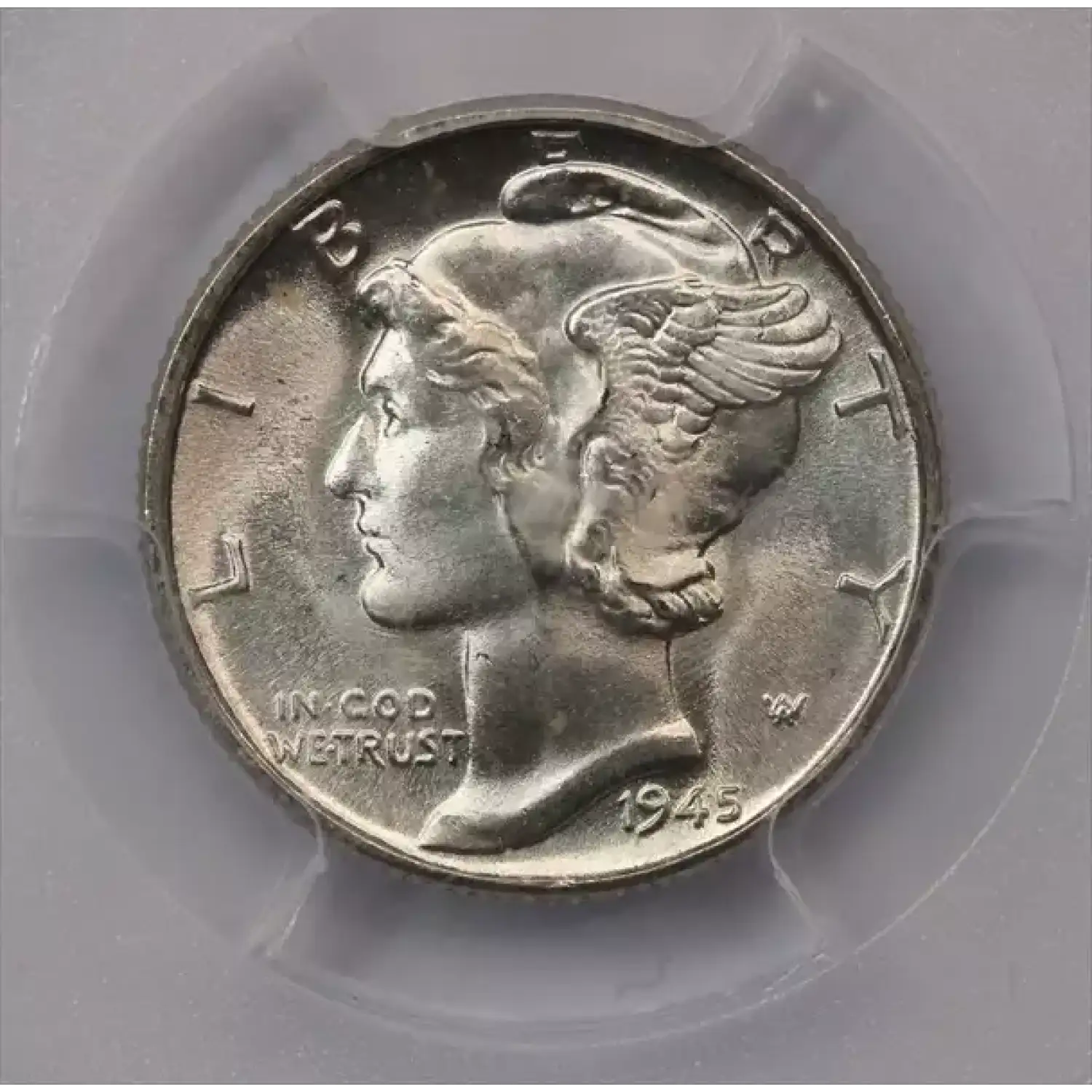 1945 Mercury Dime PCGS MS-66