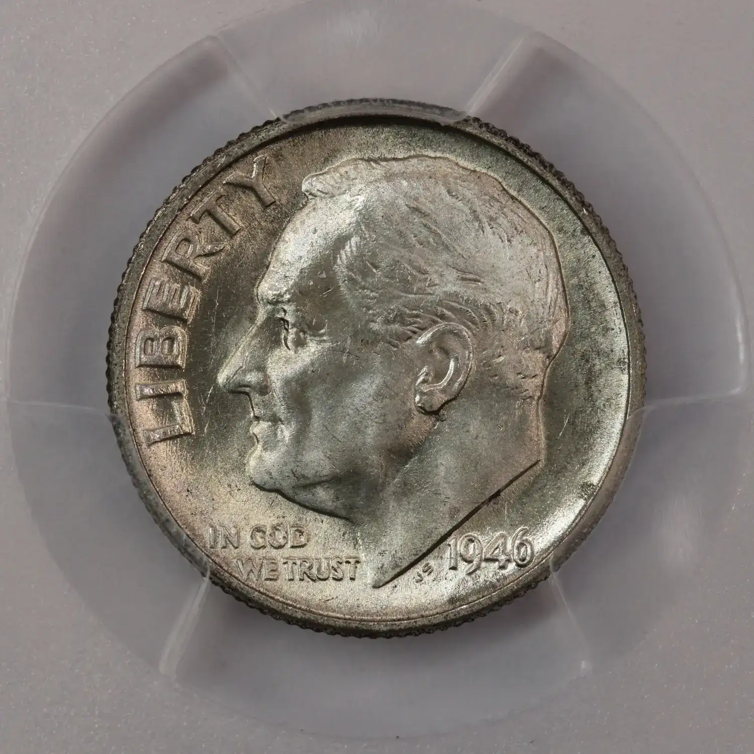 1946 Roosevelt Dime PCGS MS-64