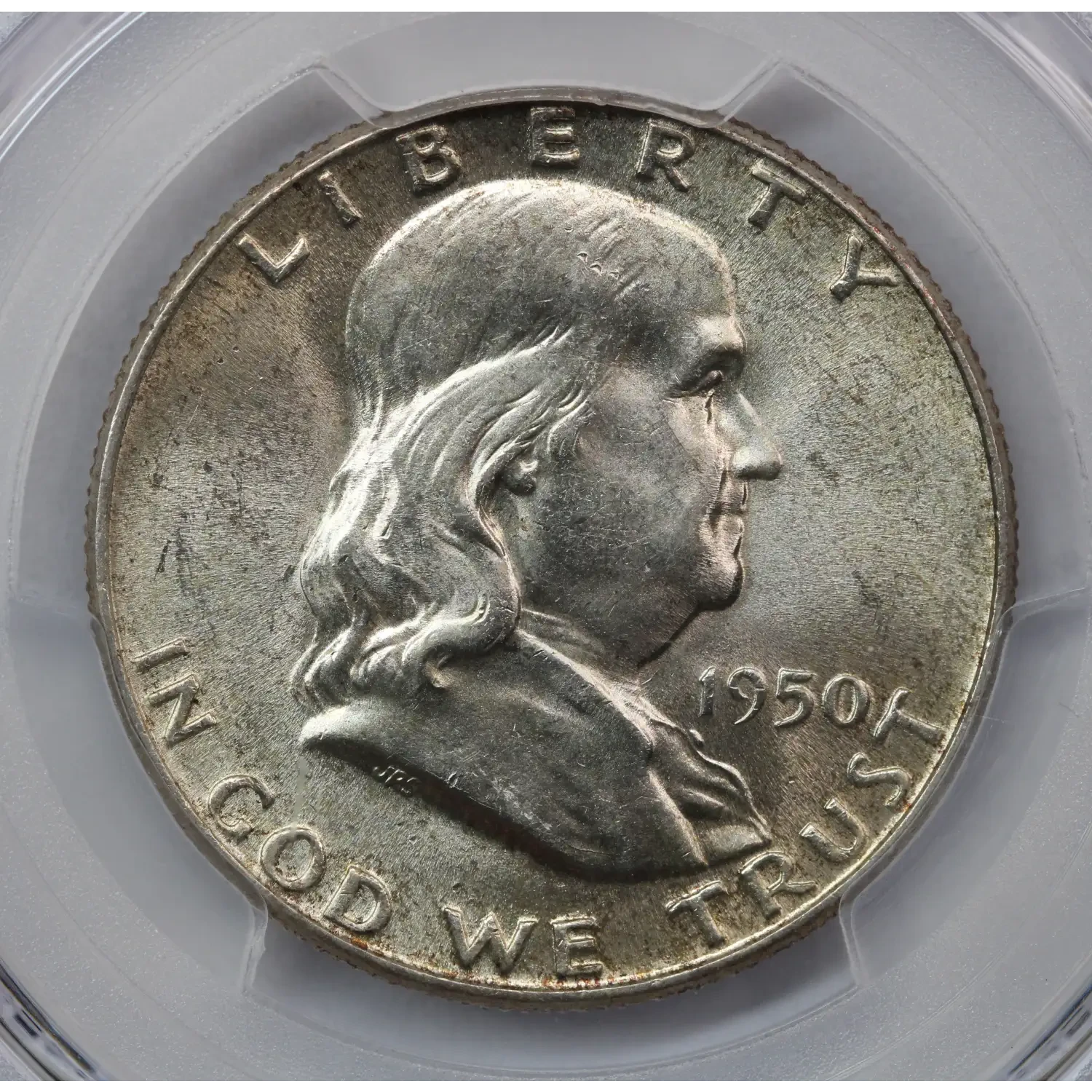 1950 Franklin Half Dollar PCGS MS-64 FBL