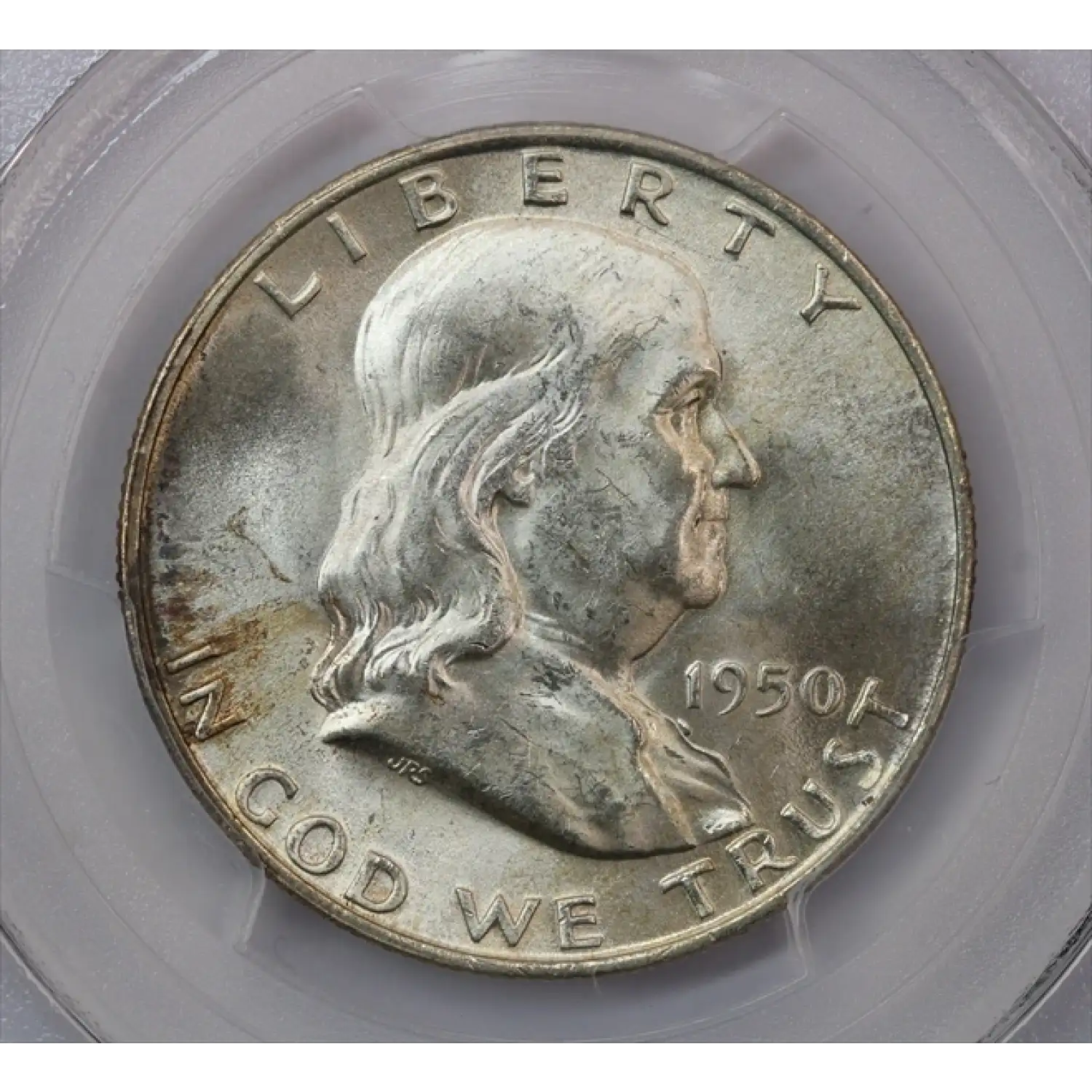 1950-D Franklin Half Dollar PCGS MS-64 FBL