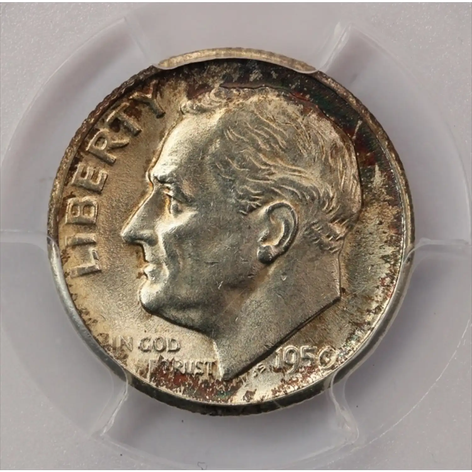 1950-S Roosevelt Dime PCGS MS-64 FB