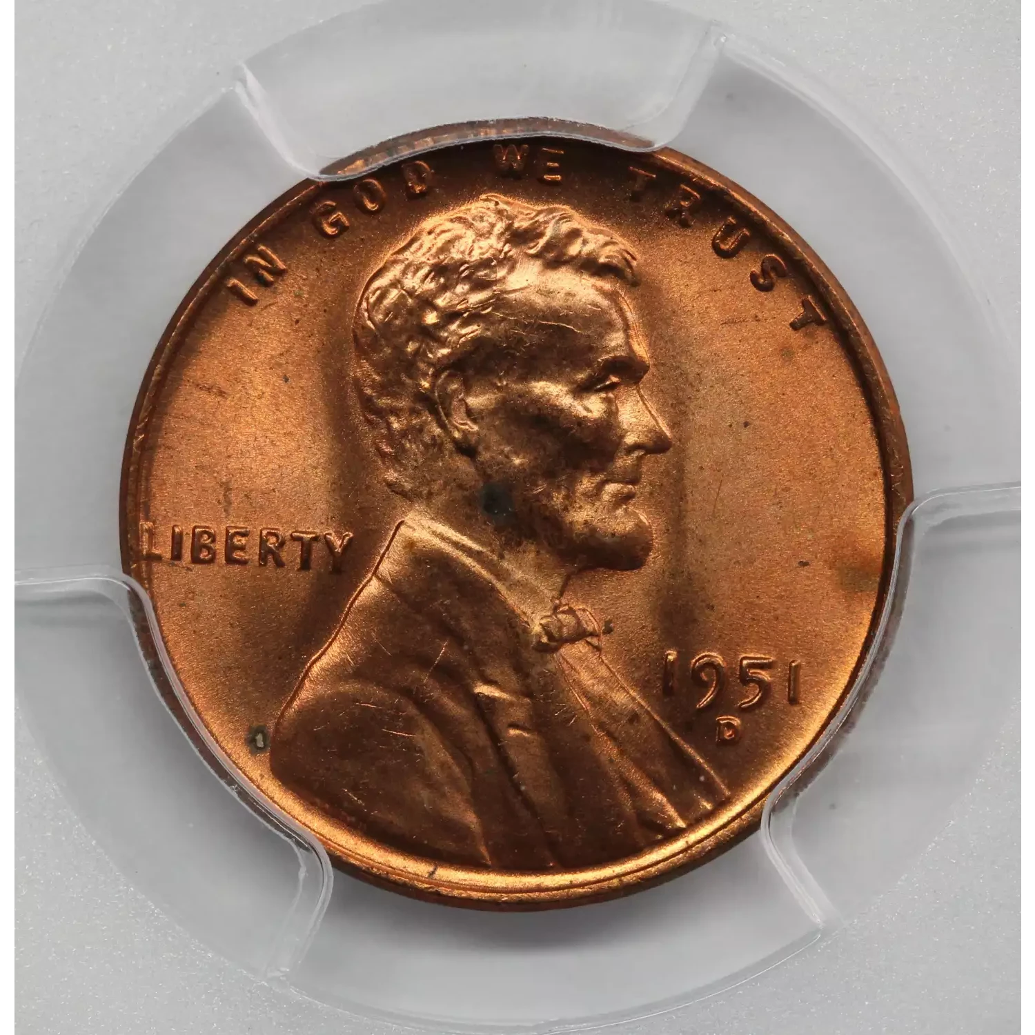 1951-D Lincoln Cent PCGS MS-65 RD