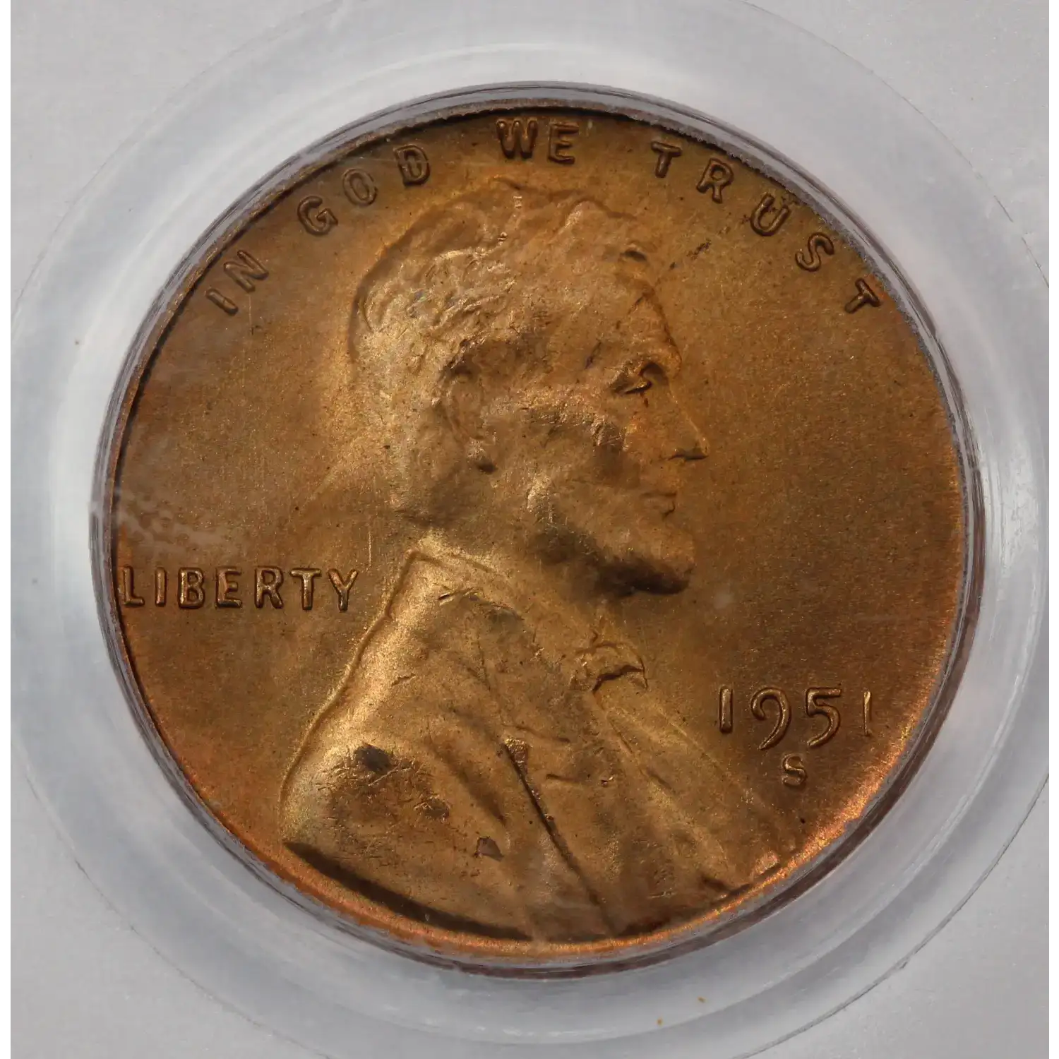 1951-S Lincoln Cent PCGS MS-65 RB