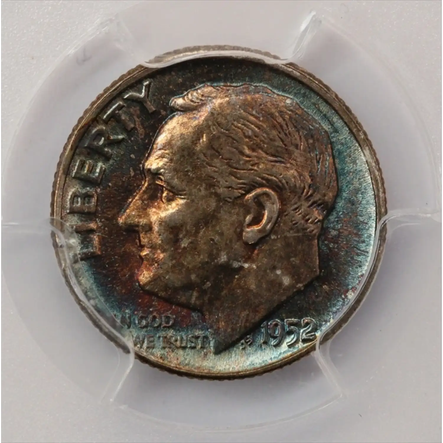 1952 Roosevelt Dime PCGS MS-64 FB