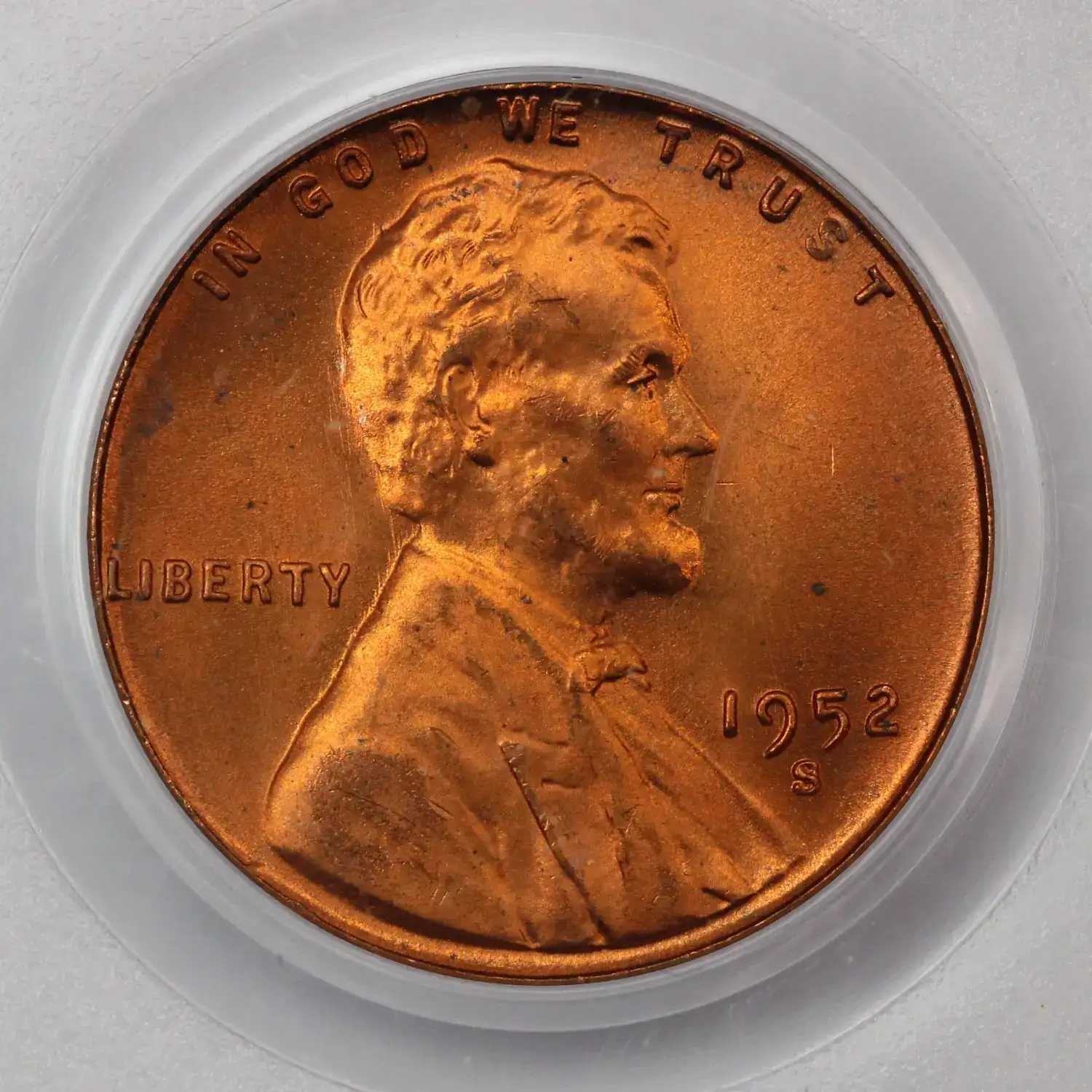 1952-S Lincoln Cent PCGS MS-66 RD