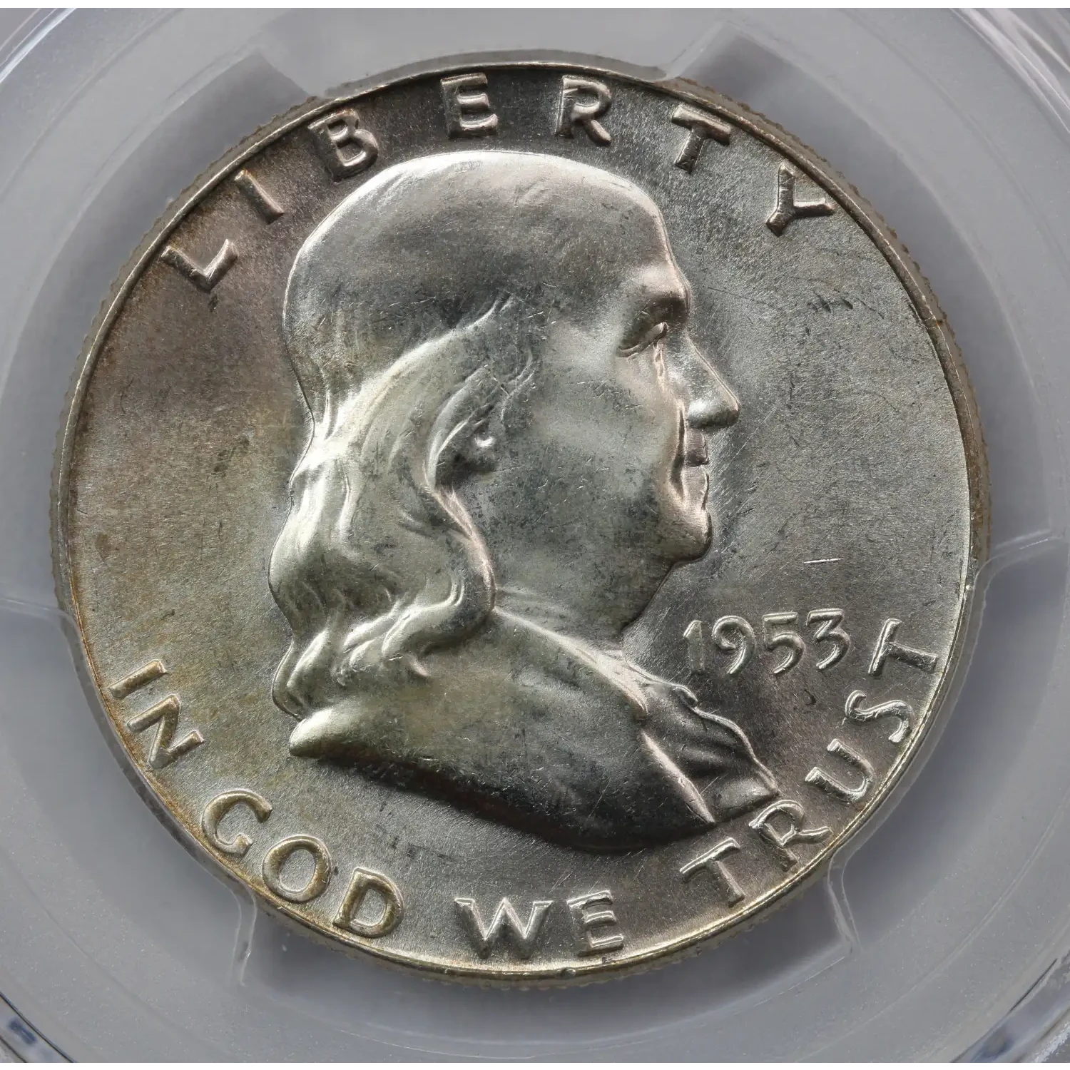 1953 Franklin Half Dollar PCGS MS-65 FBL