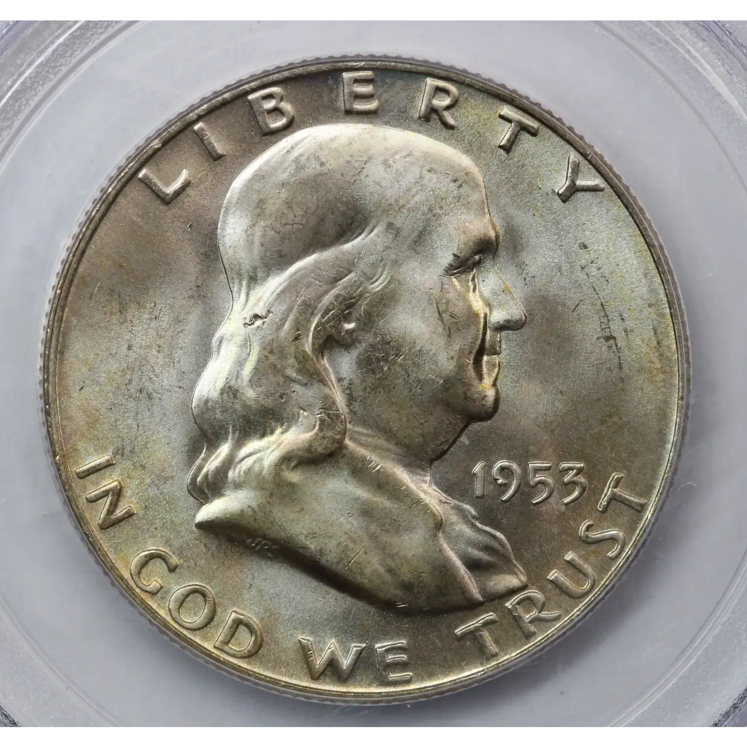 1953-D Franklin Half Dollar PCGS MS-65 FBL