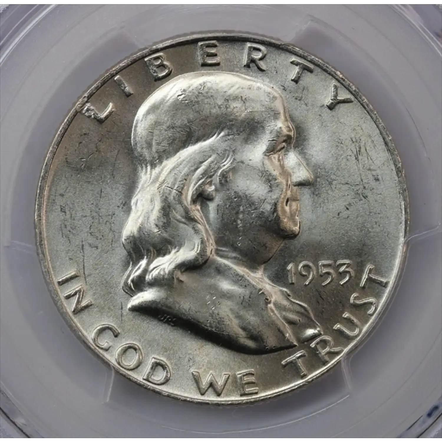 1953-D Franklin Half Dollar PCGS MS-63 FBL