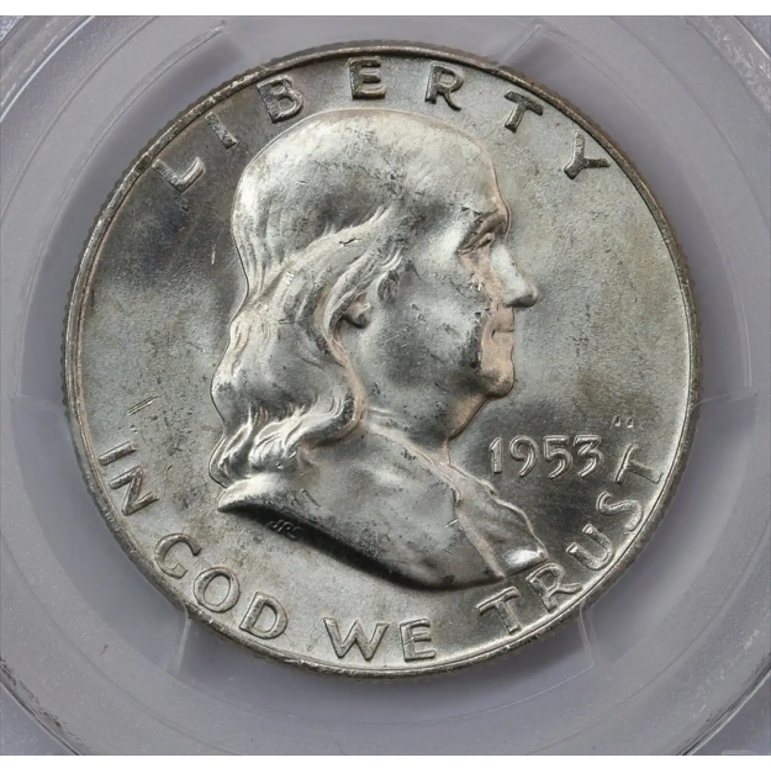 1953-D Franklin Half Dollar PCGS MS-64 FBL