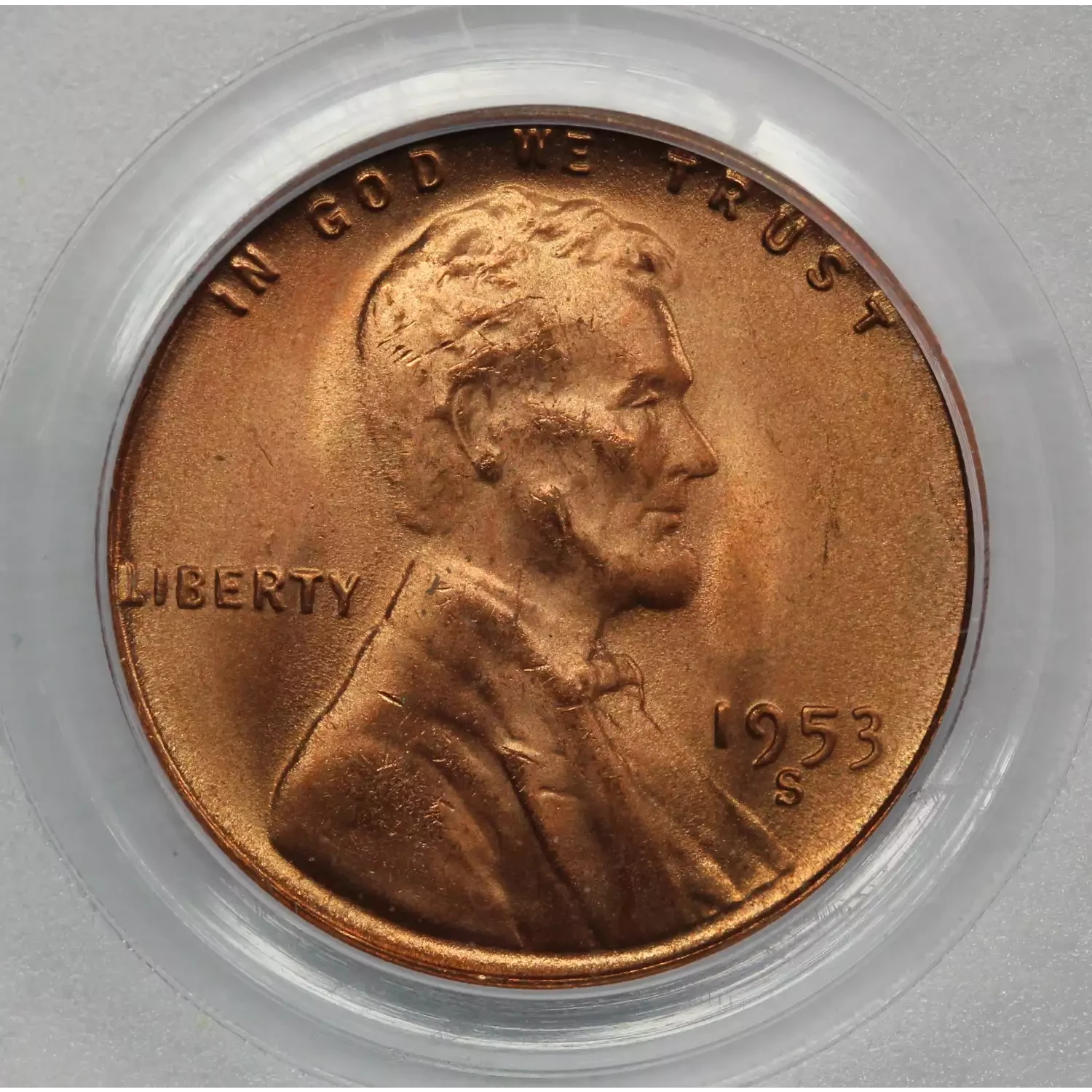 1953-S Lincoln Cent PCGS MS-65 RD