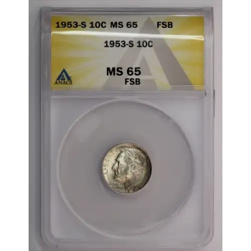 1953-S Roosevelt Dime ANACS MS65FB (3)
