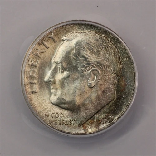 1953-S Roosevelt Dime ANACS MS65FB