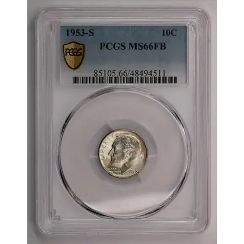 1953-S Roosevelt Dime PCGS MS66FB (2)