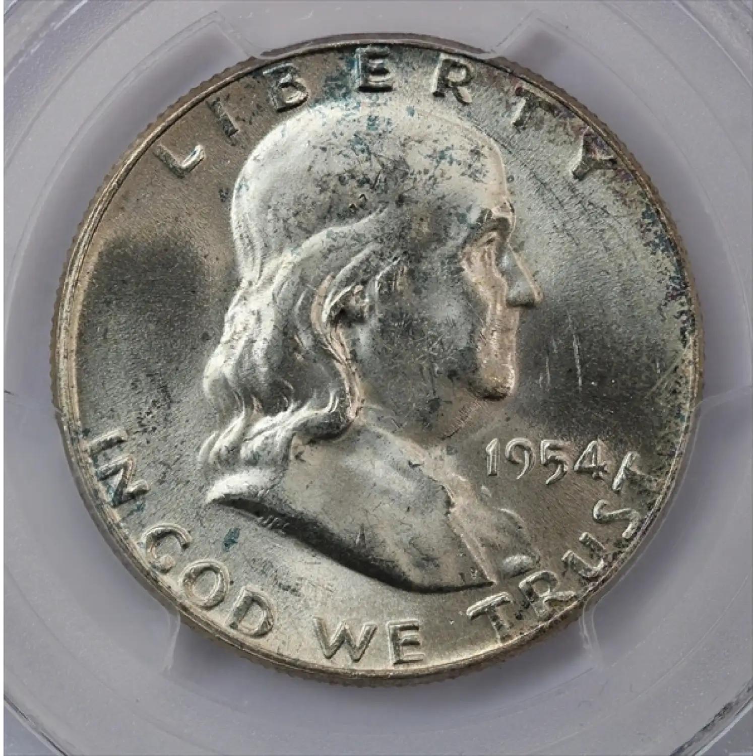 1954 Franklin Half Dollar PCGS MS-64 FBL