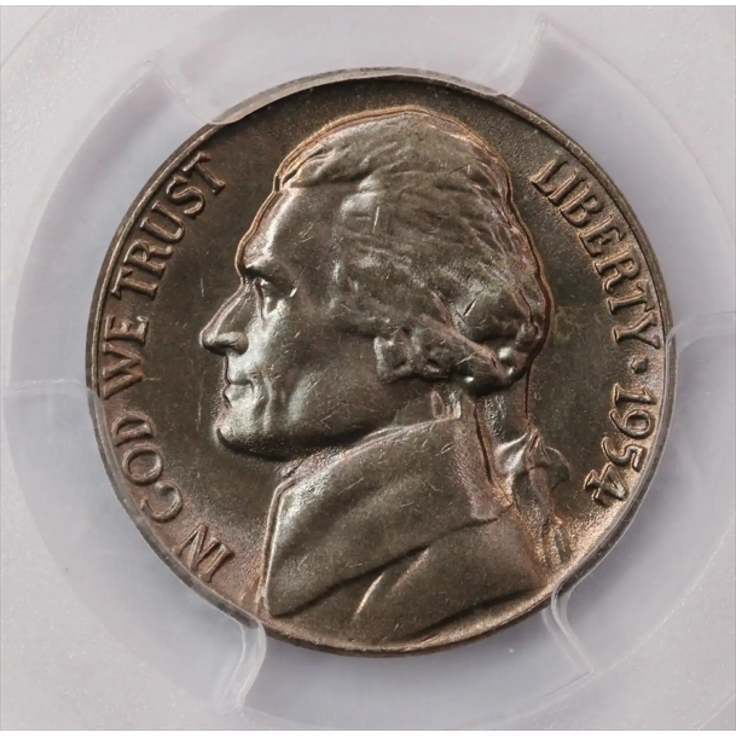 1954 Jefferson Nickel PCGS MS-65+