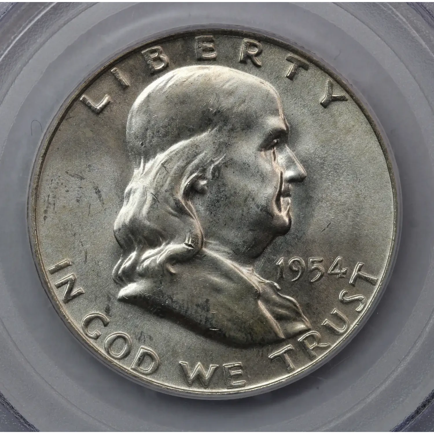 1954-D Franklin Half Dollar PCGS MS-65+ FBL