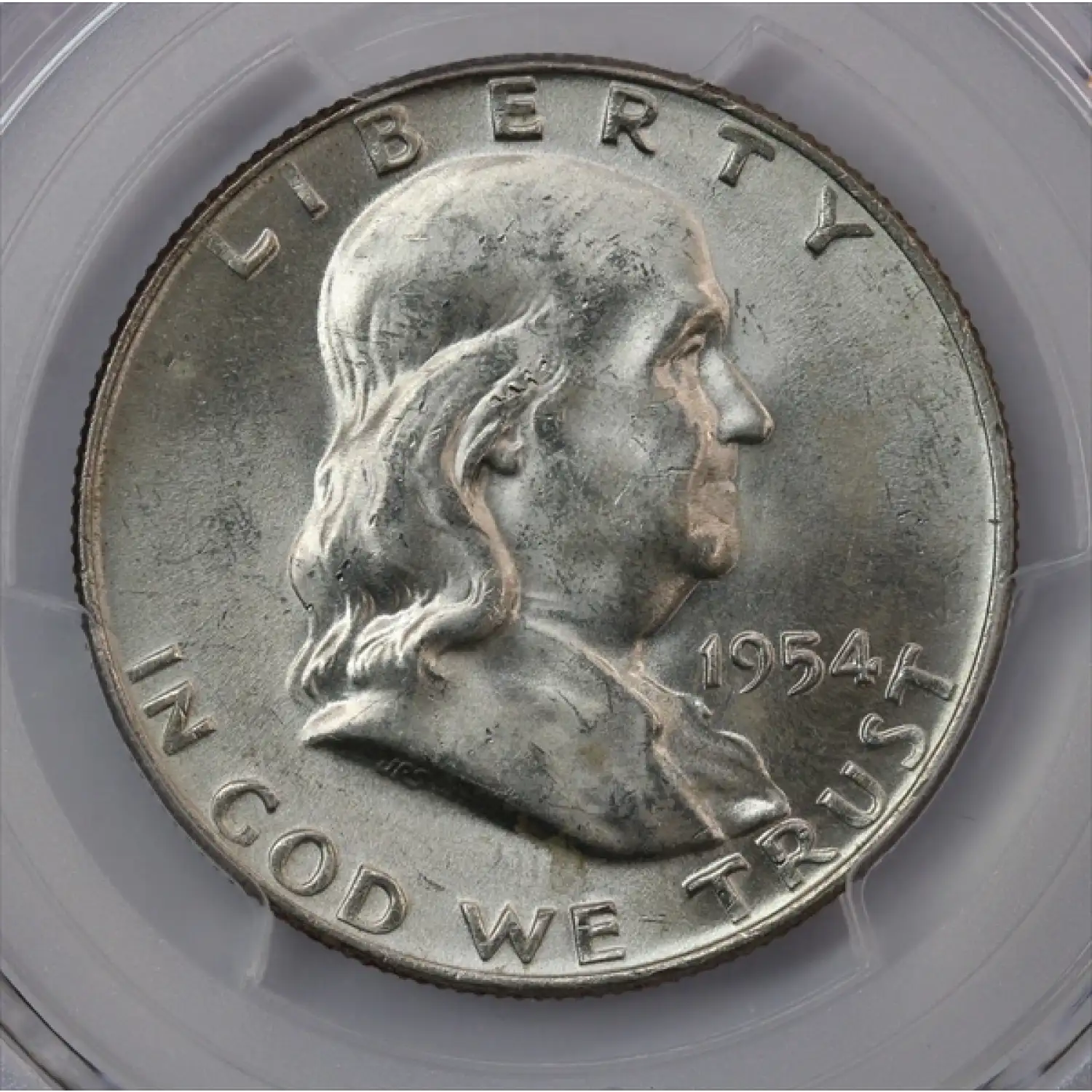 1954-D Franklin Half Dollar PCGS MS-64 FBL