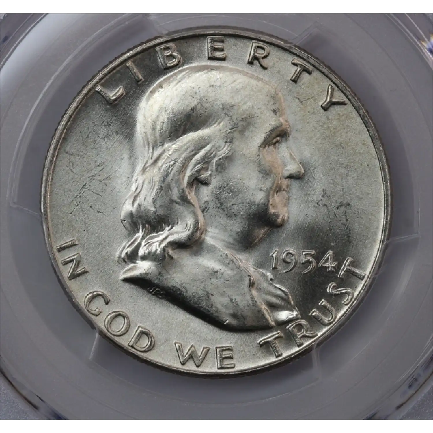 1954-D Franklin Half Dollar PCGS MS-64 FBL