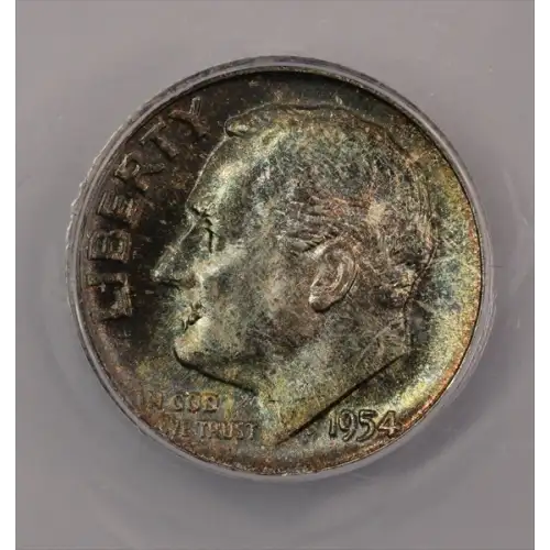 1954 Roosevelt Dime ANACS MS66