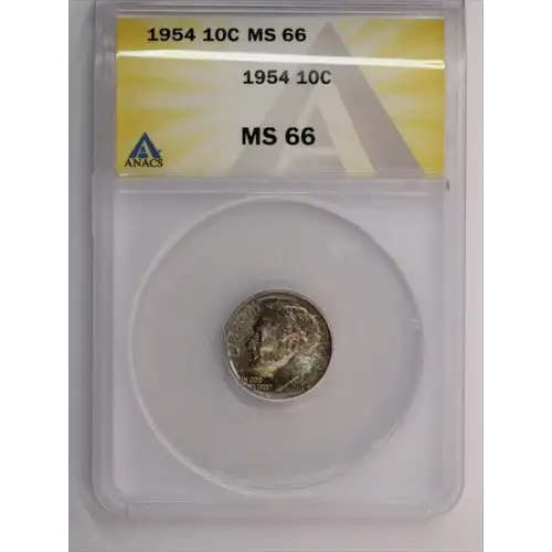 1954 Roosevelt Dime ANACS MS66 (3)