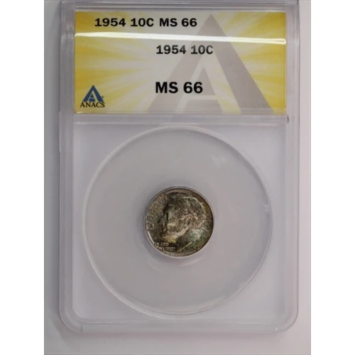 1954 Roosevelt Dime ANACS MS66 (3)