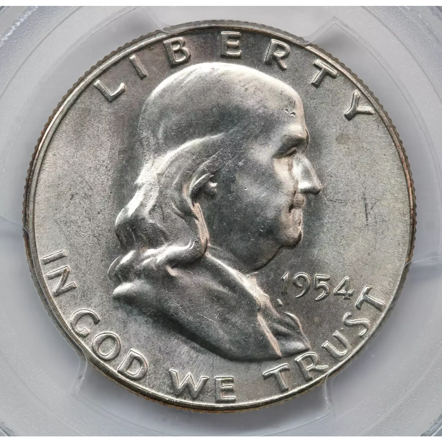 1954-S Franklin Half Dollar PCGS MS-65 FBL