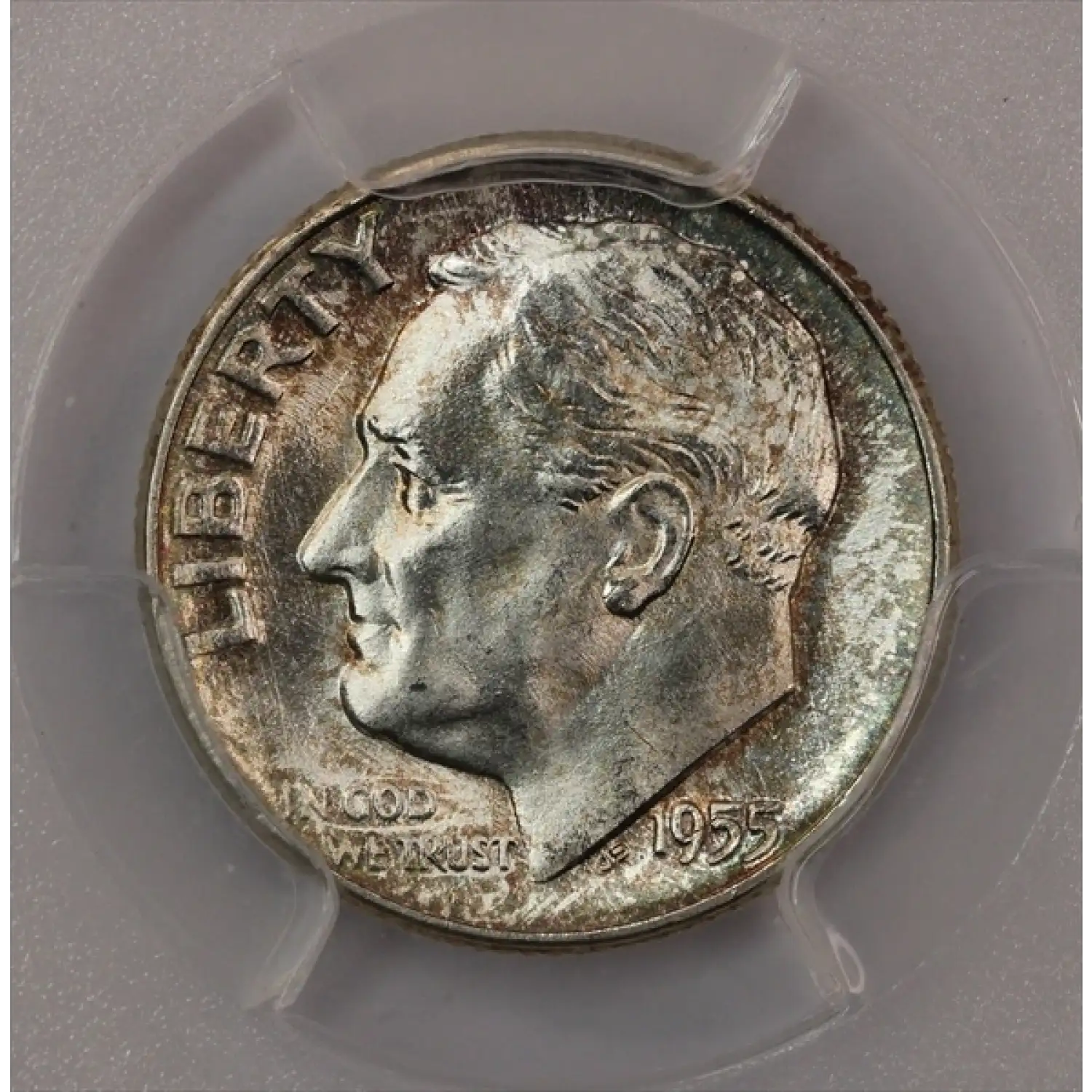 1955 Roosevelt Dime PCGS MS-66
