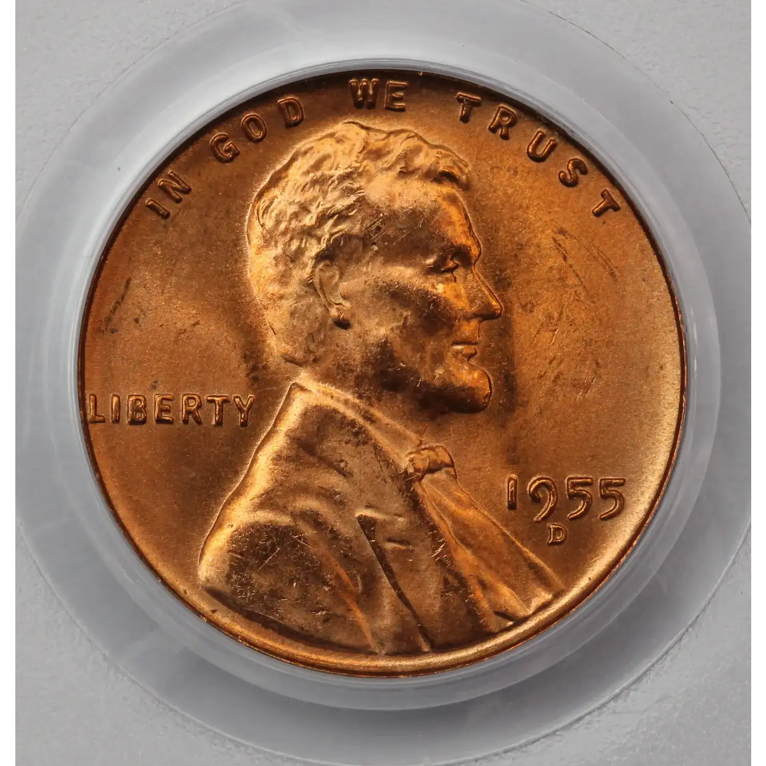 1955-D Lincoln Cent PCGS MS-64 RD