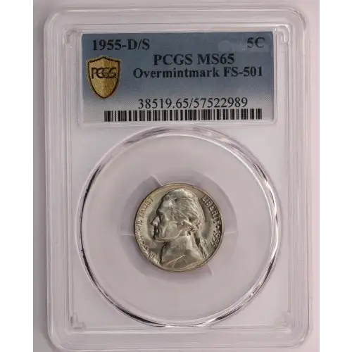 1955-D/S 5C Overmintmark, FS-501 (3)