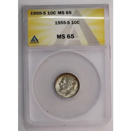 1955-S Roosevelt Dime ANACS MS65 (3)