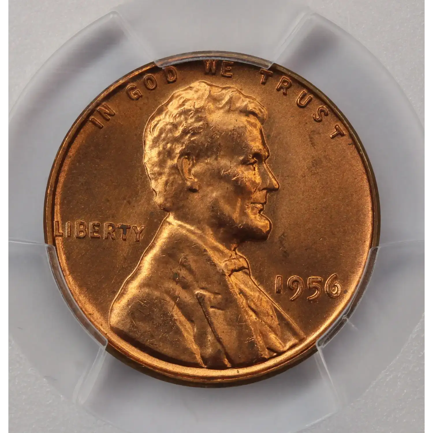1956 Lincoln Cent PCGS MS-65 RD